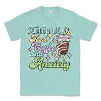 Seafoam fueled by iced coffee and anxiety Classic Tee - MaliasSmallBusiness