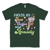 Sports Green fueled by iced coffee and anxiety Classic Tee - MaliasSmallBusiness