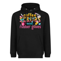 Black coffee scrubs and rubber gloves Heavyweight Hoodie - texasbilliewilder