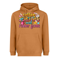 Meerkat coffee scrubs and rubber gloves Heavyweight Hoodie - texasbilliewilder