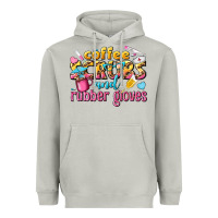 Moon Dust coffee scrubs and rubber gloves Heavyweight Hoodie - texasbilliewilder