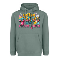 Sage coffee scrubs and rubber gloves Heavyweight Hoodie - texasbilliewilder
