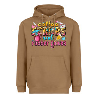 Toasted Coconut coffee scrubs and rubber gloves Heavyweight Hoodie - texasbilliewilder