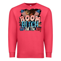 Cardinal Boom bitch get out the way 4th of July Premium Sweatshirt - CowGirlArtShop
