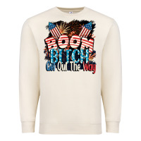 Sandshell Boom bitch get out the way 4th of July Premium Sweatshirt - CowGirlArtShop