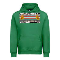 Emerald western cowhide serape sunflower mama license plate Urban Hoodie - BarkalooDesign