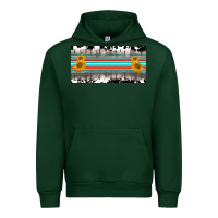 Forest Green western cowhide serape sunflower mama license plate Urban Hoodie - BarkalooDesign