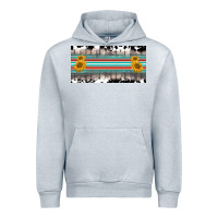 Heather Grey western cowhide serape sunflower mama license plate Urban Hoodie - BarkalooDesign