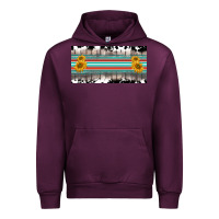 Mauve Wine western cowhide serape sunflower mama license plate Urban Hoodie - BarkalooDesign