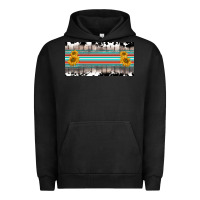 Pigment Black western cowhide serape sunflower mama license plate Urban Hoodie - BarkalooDesign