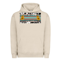 Pigment French Oak western cowhide serape sunflower mama license plate Urban Hoodie - BarkalooDesign