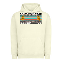 Pigment Pistachio western cowhide serape sunflower mama license plate Urban Hoodie - BarkalooDesign