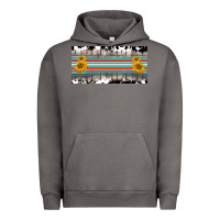 Pigment Tornado western cowhide serape sunflower mama license plate Urban Hoodie - BarkalooDesign