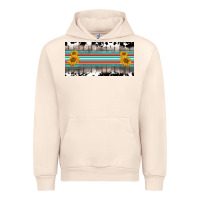 Sandshell western cowhide serape sunflower mama license plate Urban Hoodie - BarkalooDesign