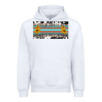 White western cowhide serape sunflower mama license plate Urban Hoodie - BarkalooDesign