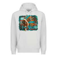 Dove Grey free spirit native american indian headdress Premium Hoodie - Artiststas