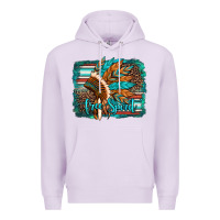Lilac free spirit native american indian headdress Premium Hoodie - Artiststas