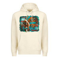 Sandshell free spirit native american indian headdress Premium Hoodie - Artiststas