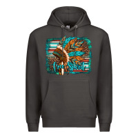 Smoke free spirit native american indian headdress Premium Hoodie - Artiststas