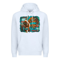 White free spirit native american indian headdress Premium Hoodie - Artiststas