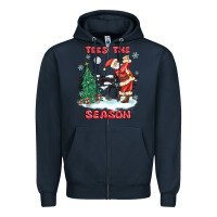 Navy the season golf Zipper Hoodie - MaliasSmallBusiness