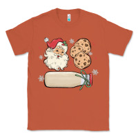 Copper custom milk and cookies with santa Classic Tee - MaliasSmallBusiness