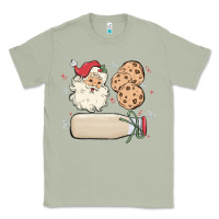 Matcha custom milk and cookies with santa Classic Tee - MaliasSmallBusiness