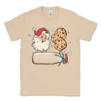 Mushroom custom milk and cookies with santa Classic Tee - MaliasSmallBusiness
