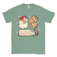 Sage custom milk and cookies with santa Classic Tee - MaliasSmallBusiness