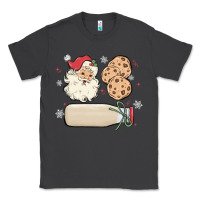 Smoke custom milk and cookies with santa Classic Tee - MaliasSmallBusiness