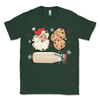 Sports Green custom milk and cookies with santa Classic Tee - MaliasSmallBusiness