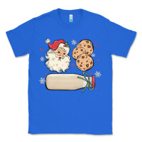 True Royal custom milk and cookies with santa Classic Tee - MaliasSmallBusiness