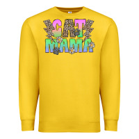 Lemon cat mama Premium Sweatshirt - CowhideDigitalArt