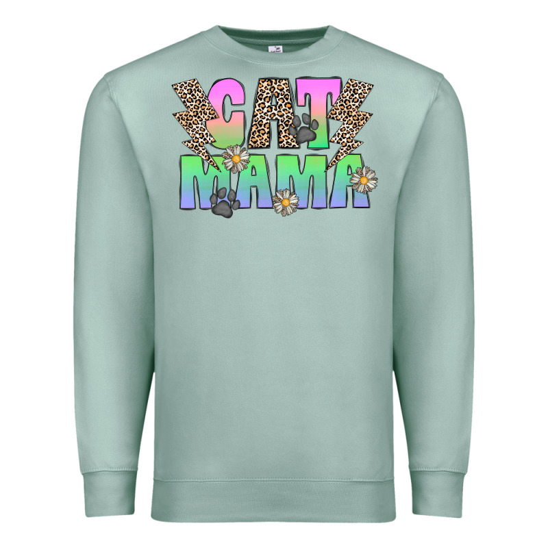 Cat Mama Premium Sweatshirt by CowhideDigitalArt | Teevron