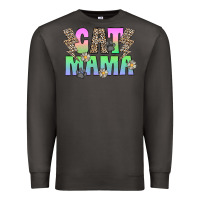 Smoke cat mama Premium Sweatshirt - CowhideDigitalArt