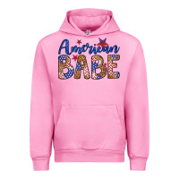 Fuchsia Pink american babe Urban Hoodie - LillyAllenDesigns