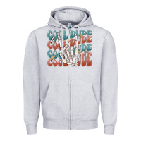 Heather Grey cool dude Zipper Hoodie - MaliasSmallBusiness