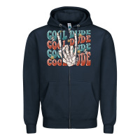 Navy cool dude Zipper Hoodie - MaliasSmallBusiness