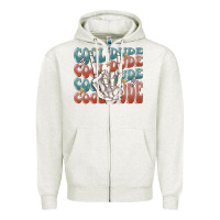 Oatmeal Heather cool dude Zipper Hoodie - MaliasSmallBusiness