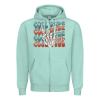 Seafoam cool dude Zipper Hoodie - MaliasSmallBusiness