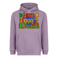 Lavender love support advocate Heavyweight Hoodie - Zillion Design Studio
