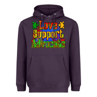 Plum love support advocate Heavyweight Hoodie - Zillion Design Studio