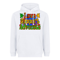 Love Support Advocate Heavyweight Hoodie | Teevron