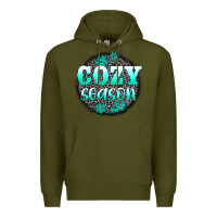 Army Green cozy season Premium Hoodie - AdoDesignShop