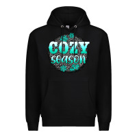 Black cozy season Premium Hoodie - AdoDesignShop