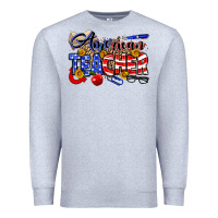 Heather Grey American Teacher Premium Sweatshirt - Neo Western