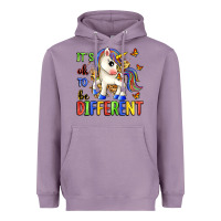 Lavender it's ok to be different Heavyweight Hoodie - Zillion Design Studio