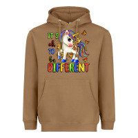 Toasted Coconut it's ok to be different Heavyweight Hoodie - Zillion Design Studio