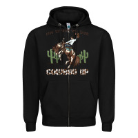 Black when the going gets tough cowboy up Zipper Hoodie - MaliasSmallBusiness