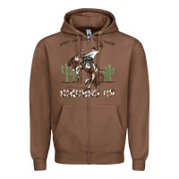 Chestnut when the going gets tough cowboy up Zipper Hoodie - MaliasSmallBusiness